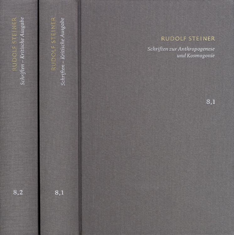 Produktbild: Rudolf Steiner: Schriften. Kritische Ausgabe / Band 8,1-2: Schriften zur Anthropogenese und Kosmogonie