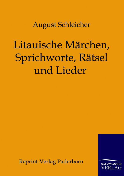 Produktbild: Litauische M&auml;rchen, Sprichworte, R&auml;tsel und Lieder