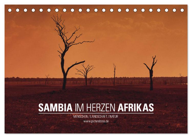Produktbild: SAMBIA IM HERZEN AFRIKAS (Tischkalender 2026 DIN A5 quer), CALVENDO Monatskalender