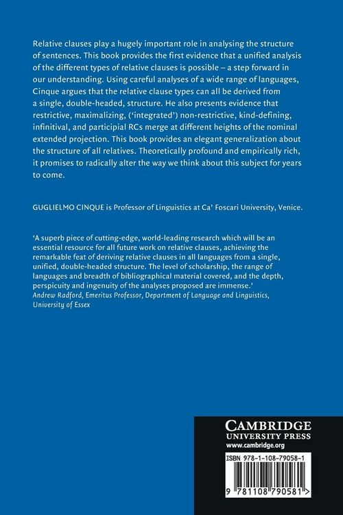 Produktbild: The Syntax of Relative Clauses
