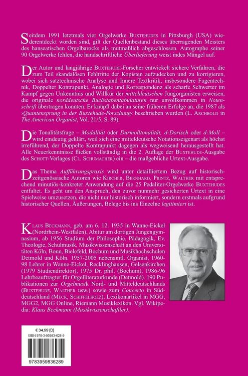 Produktbild: Dietrich Buxtehudes Orgelwerke