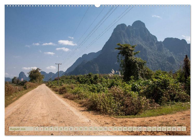 Produktbild: Laos - eine Bildreise (Wandkalender 2026 DIN A2 quer), CALVENDO Monatskalender