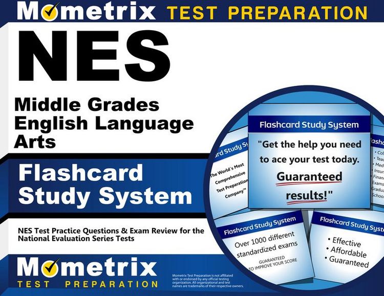 Produktbild: NES Middle Grades English Language Arts Flashcard Study System