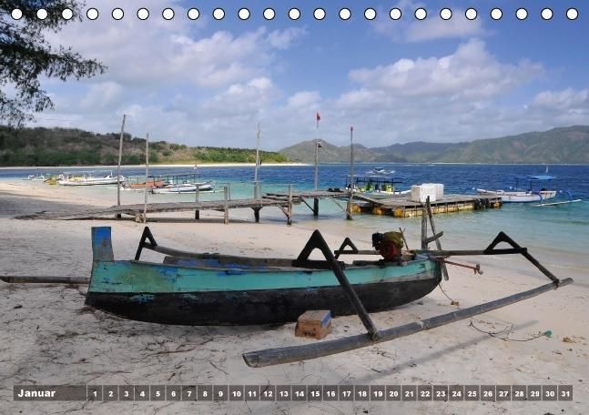 Produktbild: Gili Nanggu - Paradiesische kleine Insel (Tischkalender immerw&auml;hrend DIN A5 quer)