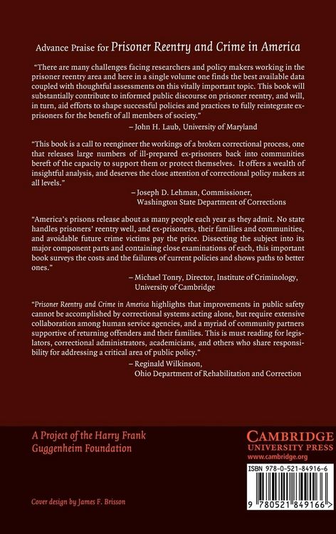 Produktbild: Prisoner Reentry and Crime in America