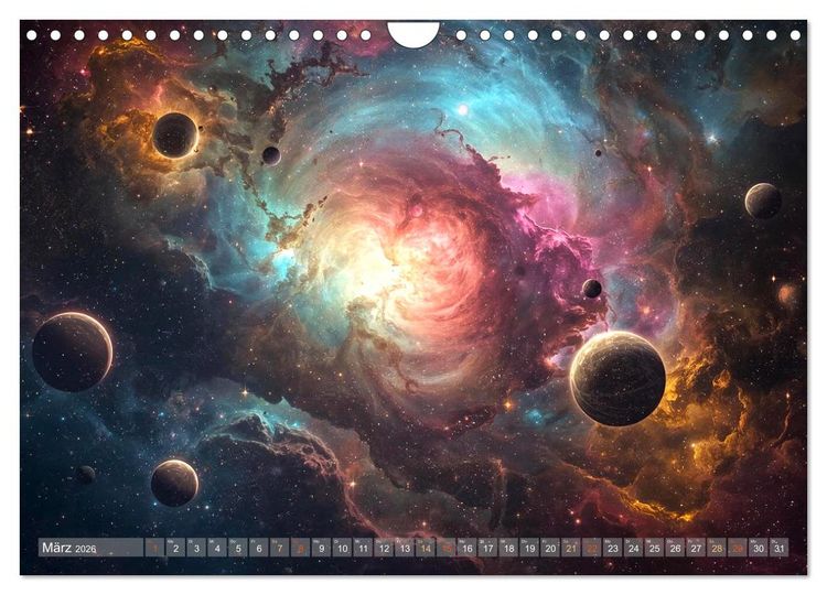 Produktbild: Fantastische Sternenwelten (Wandkalender 2026 DIN A4 quer), CALVENDO Monatskalender