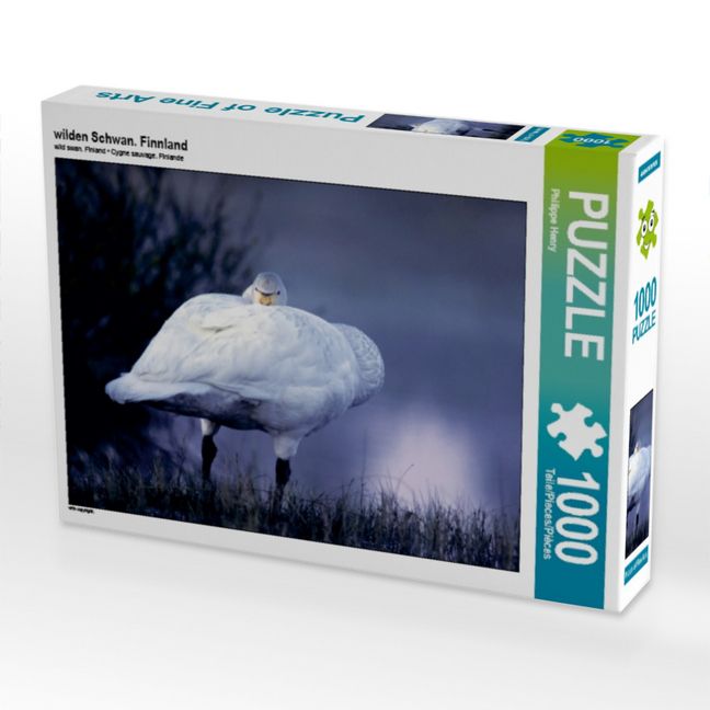 Produktbild: CALVENDO Puzzle wilden Schwan. Finnland | 1000 Teile Lege-Gr&ouml;&szlig;e 64x48cm Foto-Puzzle f&uuml;r gl&uuml;ckliche Stunden