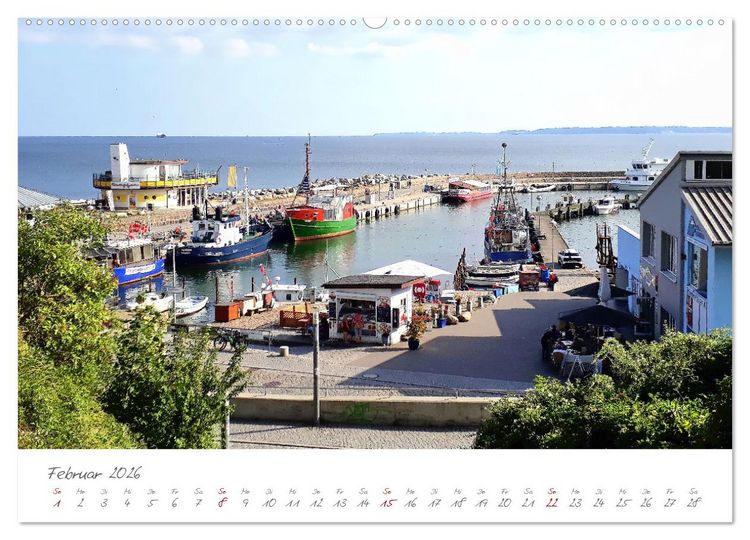 Produktbild: Mein Sassnitz - Hafenstadt und Erholungsort an der Kreidek&uuml;ste von R&uuml;gen (hochwertiger Premium Wandkalender 2026 DIN A2 quer), Kunstdruck in Hochglanz