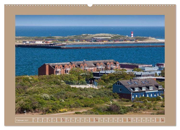 Produktbild: Helgoland,Deutschlands rote Felsen (hochwertiger Premium Wandkalender 2027 DIN A2 quer), Kunstdruck in Hochglanz