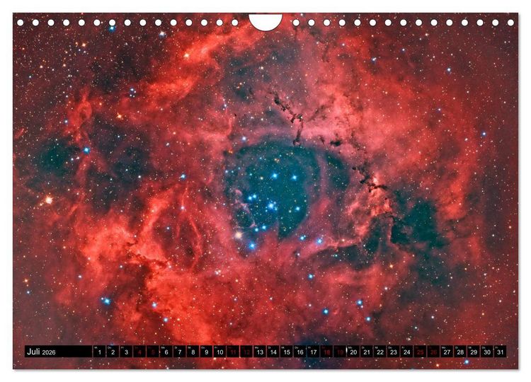 Produktbild: Farbiges Weltall (Wandkalender 2026 DIN A4 quer), CALVENDO Monatskalender