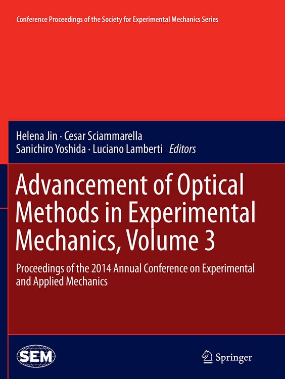 Produktbild: Advancement of Optical Methods in Experimental Mechanics, Volume 3