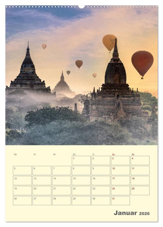 Produktbild: S&Uuml;DOSTASIEN - Mein URLAUBSPLANER (Wandkalender 2026 DIN A2 hoch), CALVENDO Monatskalender