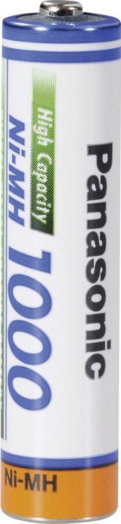 Produktbild: Panasonic Micro (AAA)-Akku NiMH 1000 mAh 1.2V 1St.