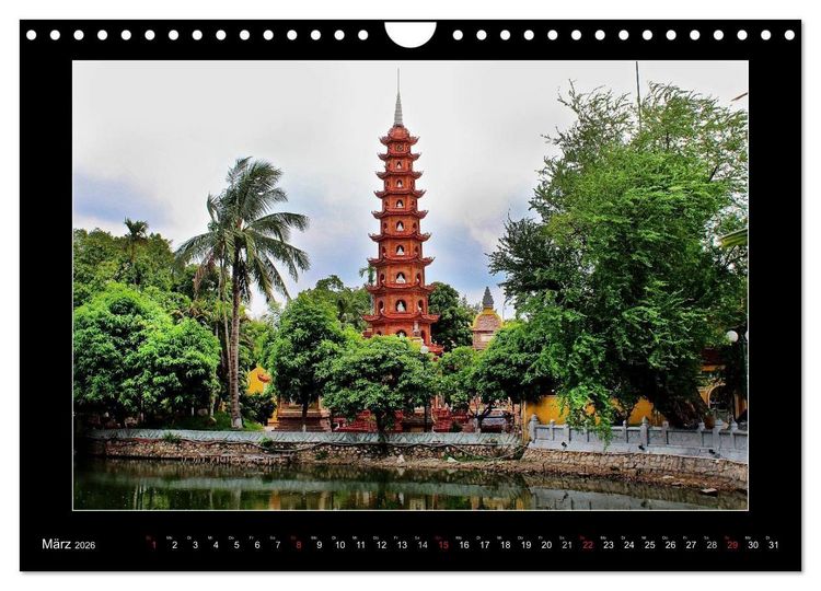 Produktbild: Vietnam &ndash; Land der Kontraste 2026 (Wandkalender 2026 DIN A4 quer), CALVENDO Monatskalender