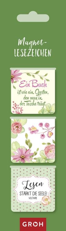 Produktbild: Magnetlesezeichen Ein Buch ist wie ein Garten, den man in der Tasche tr&auml;gt.