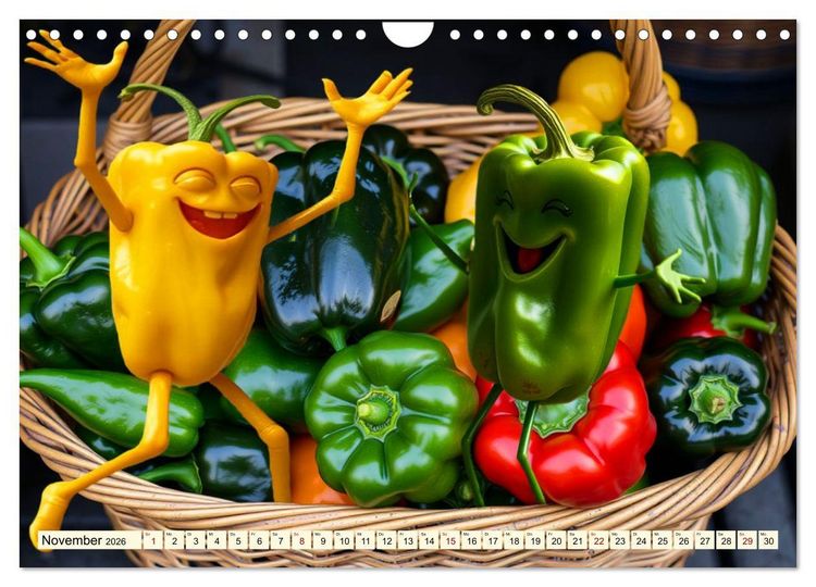 Produktbild: Tanzendes Obst und Gem&uuml;se (Wandkalender 2026 DIN A4 quer), CALVENDO Monatskalender