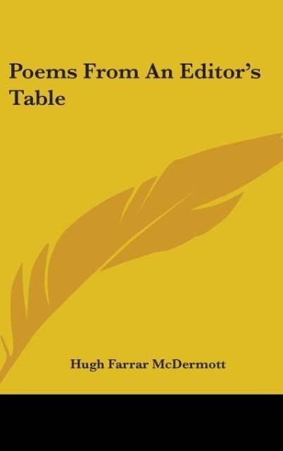 Produktbild: Mcdermott, H: Poems From An Editor's Table