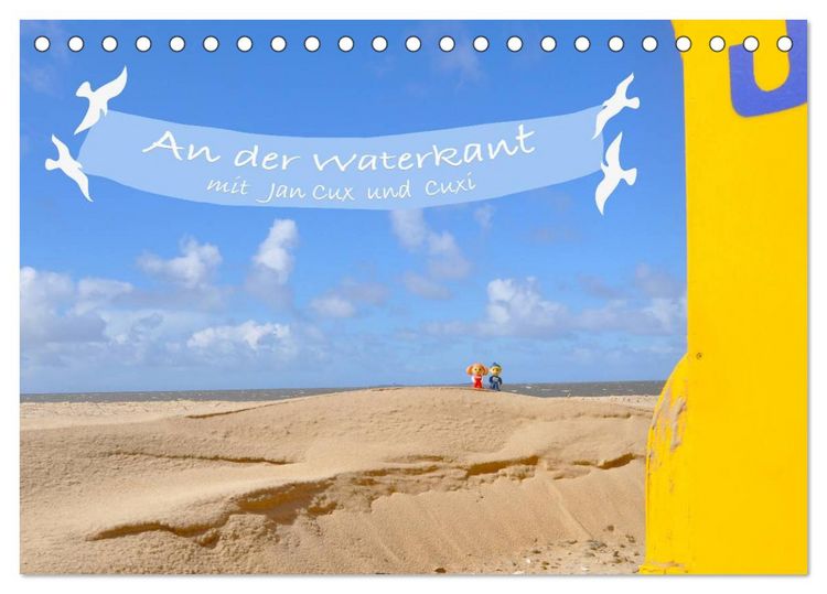 Produktbild: An der Waterkant mit Jan Cux und Cuxi (Tischkalender 2026 DIN A5 quer), CALVENDO Monatskalender