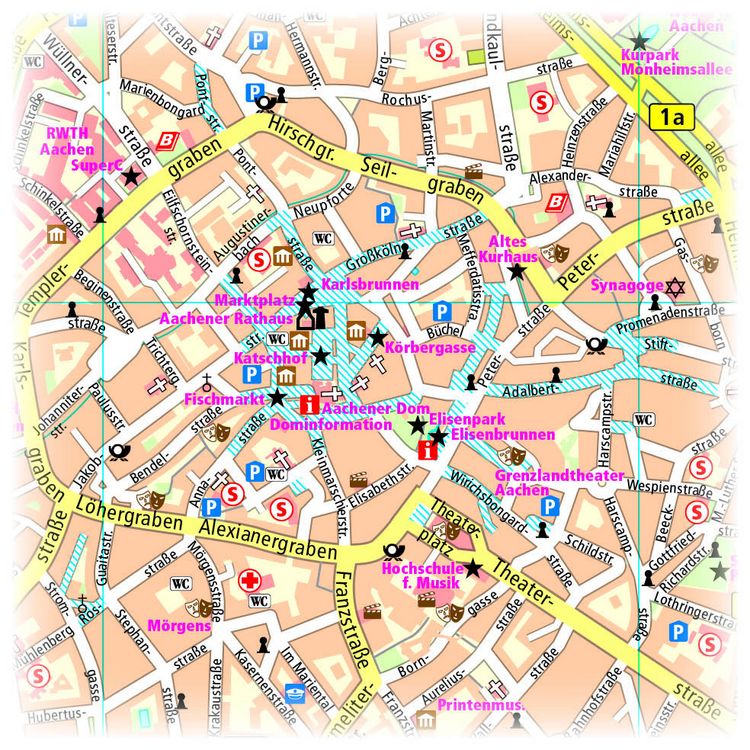Produktbild: Publicpress Stadtplan Aachen 1:14.000