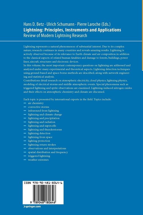 Produktbild: Lightning: Principles, Instruments and Applications
