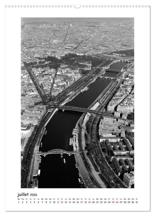 Produktbild: Visage de Paris, ann&eacute;es 1970 (Calendrier mural 2026 DIN A2 horizontal), CALVENDO calendrier mensuel