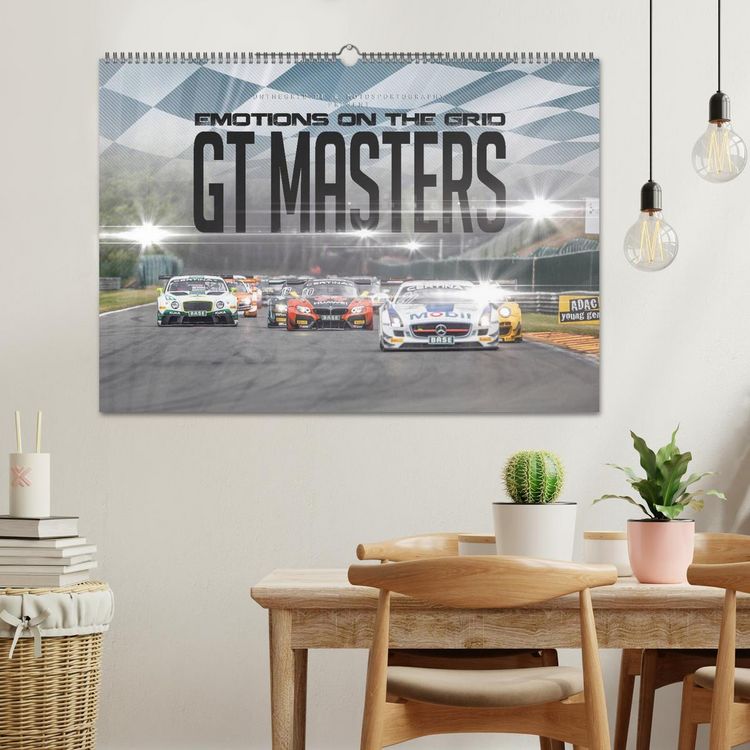 Produktbild: EMOTIONS ON THE GRID - GT Masters (Wandkalender 2026 DIN A2 quer), CALVENDO Monatskalender