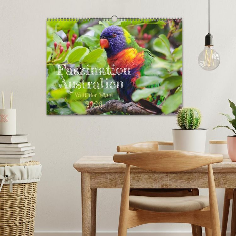 Produktbild: Faszination Australien - Welt der V&ouml;gel (Wandkalender 2026 DIN A3 quer), CALVENDO Monatskalender