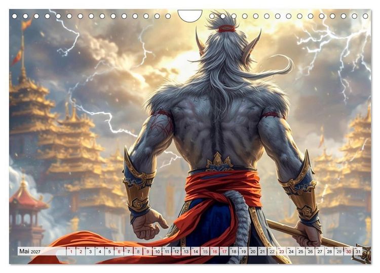 Produktbild: Sun Wukong - Die Reise des Affenk&ouml;nigs (Wandkalender 2027 DIN A4 quer), CALVENDO Monatskalender