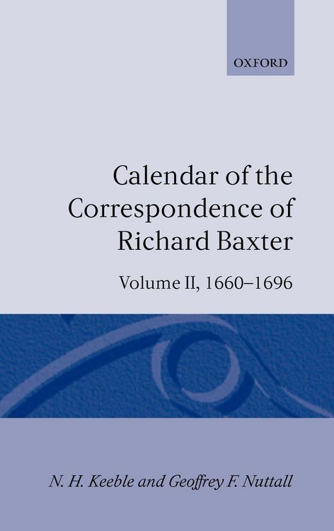 Produktbild: Calendar of the Correspondence of Richard Baxter