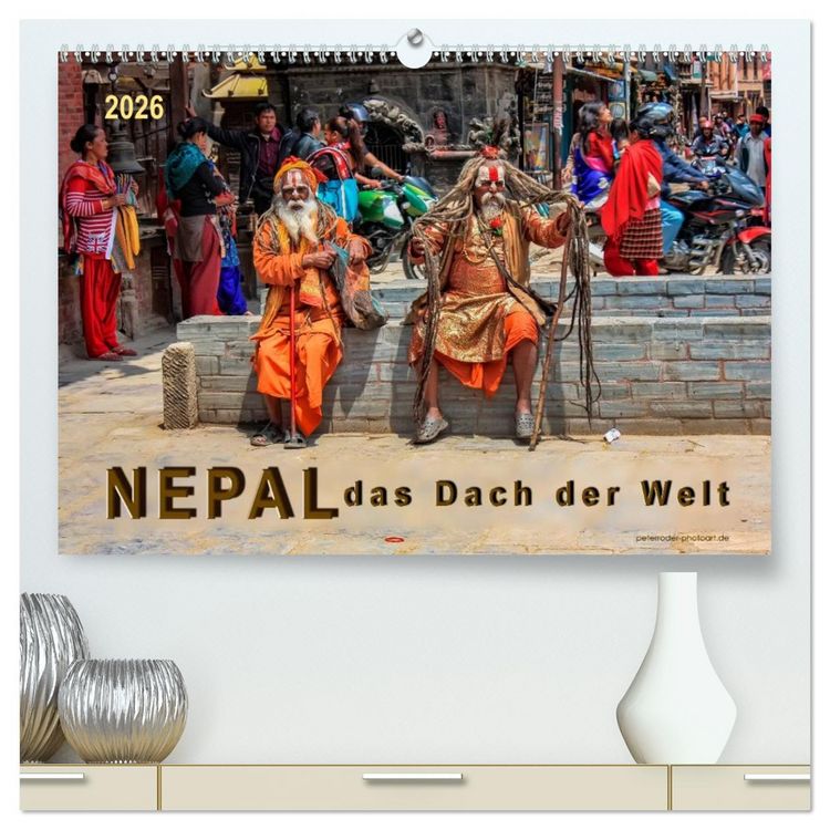 Produktbild: Nepal - das Dach der Welt (hochwertiger Premium Wandkalender 2026 DIN A2 quer), Kunstdruck in Hochglanz