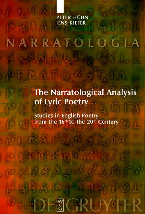 Produktbild: The Narratological Analysis of Lyric Poetry