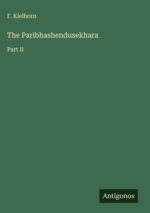 Produktbild: The Paribhashendusekhara