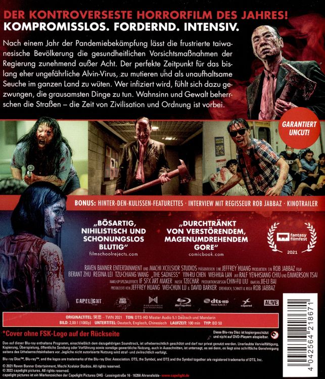 Produktbild: The Sadness (uncut)