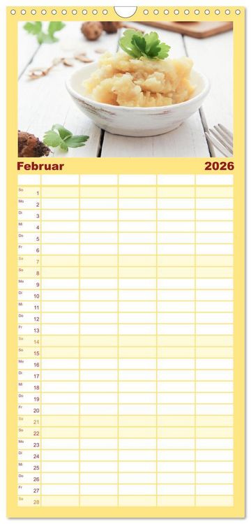 Produktbild: Familienplaner 2026 - K&ouml;stliche Topinambur mit 5 Spalten (Wandkalender, 21 x 45 cm) CALVENDO