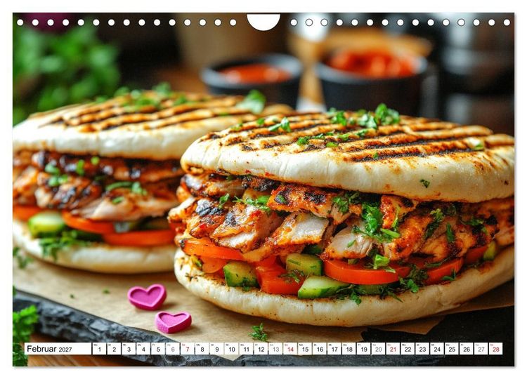 Produktbild: D&ouml;ner macht sch&ouml;ner, t&uuml;rkischer Geschmack von deinem D&ouml;nermann (Wandkalender 2027 DIN A4 quer), CALVENDO Monatskalender