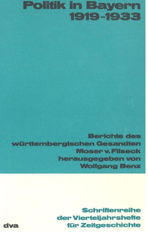 Produktbild: Politik in Bayern 1919-1933