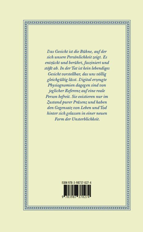 Produktbild: Vom Antlitz zum Cyberface