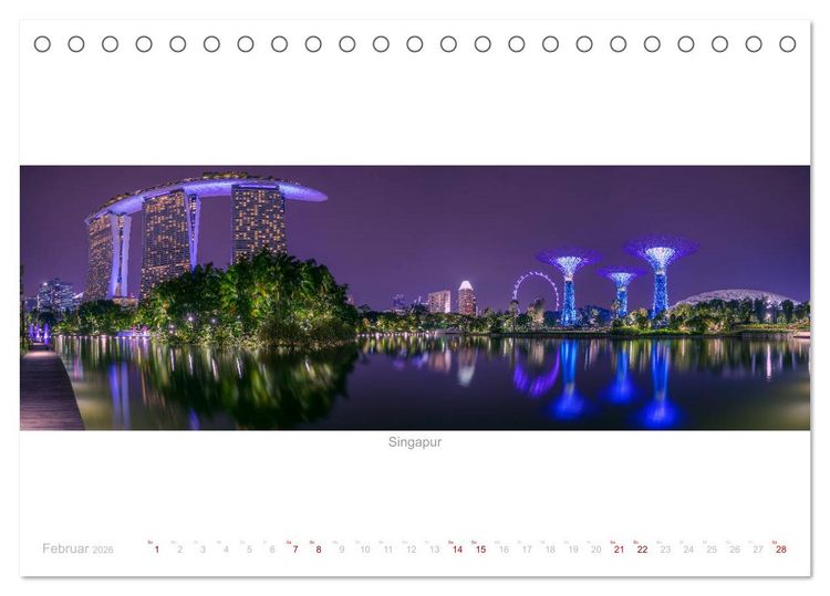 Produktbild: Panoramablicke weltweit (Tischkalender 2026 DIN A5 quer), CALVENDO Monatskalender