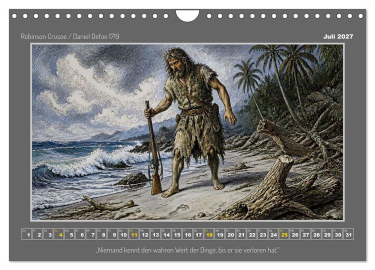 Produktbild: Klassiker des Abenteuers (Wandkalender 2027 DIN A4 quer), CALVENDO Monatskalender