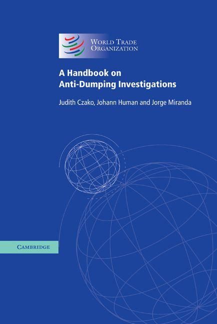 Produktbild: A Handbook on Anti-Dumping Investigations
