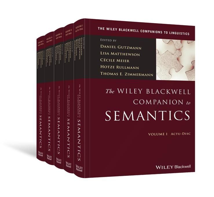 Produktbild: The Wiley Blackwell Companion to Semantics, 5 Volume Set