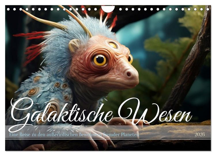 Produktbild: Galaktische Wesen (Wandkalender 2026 DIN A4 quer), CALVENDO Monatskalender