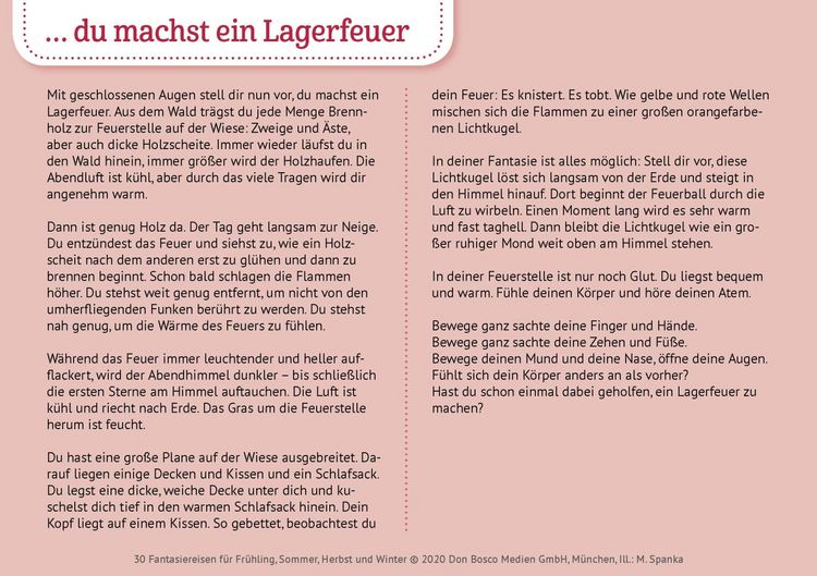 Produktbild: 30 Fantasiereisen f&uuml;r Fr&uuml;hling, Sommer, Herbst und Winter.