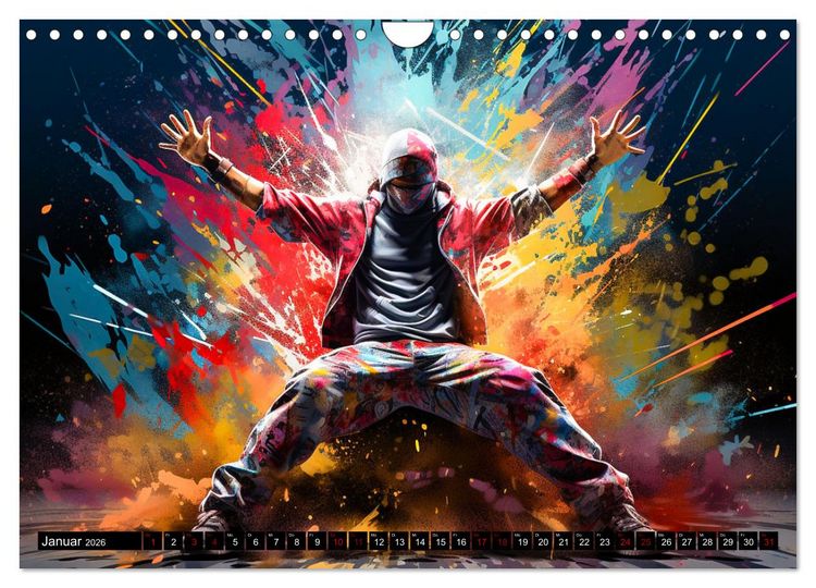 Produktbild: Color Dance Art (Wandkalender 2026 DIN A4 quer), CALVENDO Monatskalender