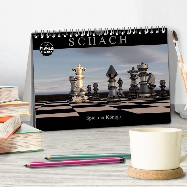 Produktbild: SCHACH - Spiel der K&ouml;nige (Tischkalender 2026 DIN A5 quer), CALVENDO Monatskalender