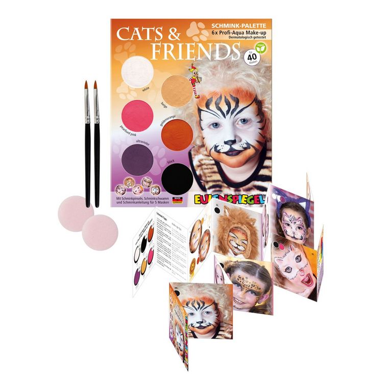 Produktbild: EULENSPIEGEL Schminkpalette Cats&Friends 11 Teile