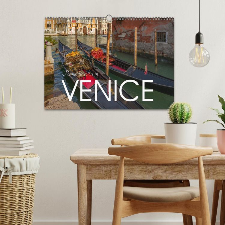 Produktbild: Romantic colors in Venice (Wall Calendar 2026 DIN A3 landscape), CALVENDO 12 Month Wall Calendar