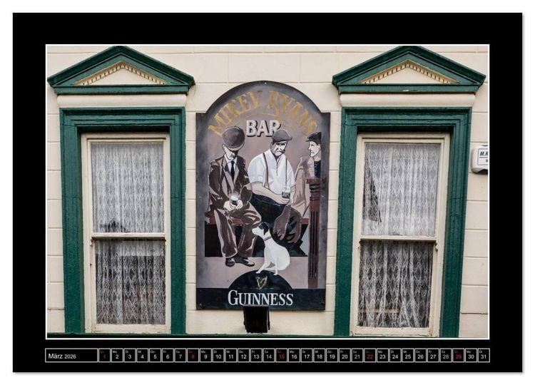 Produktbild: Sl&aacute;inte IRLAND - Pubmalereien (Wandkalender 2026 DIN A4 quer), CALVENDO Monatskalender
