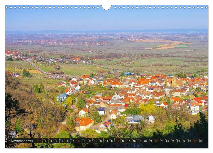 Produktbild: Gimmeldingen - Mandelbl&uuml;tenfest an der Deutschen Weinstra&szlig;e (Wandkalender 2026 DIN A3 quer), CALVENDO Monatskalender
