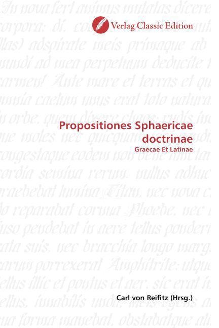 Produktbild: Propositiones Sphaericae doctrinae
